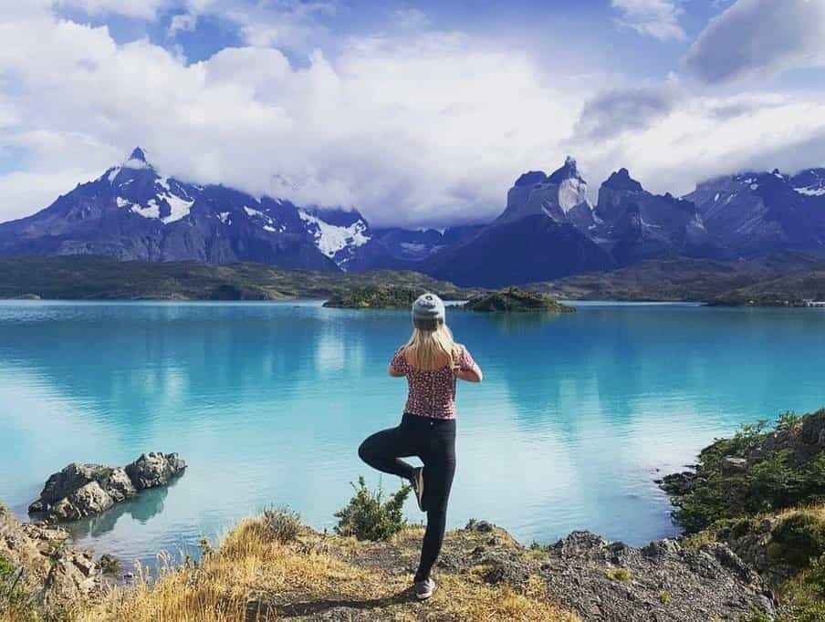 TrovaTrip-Patagonia-Host-Practicing-Yoga-In-Front-Mountains