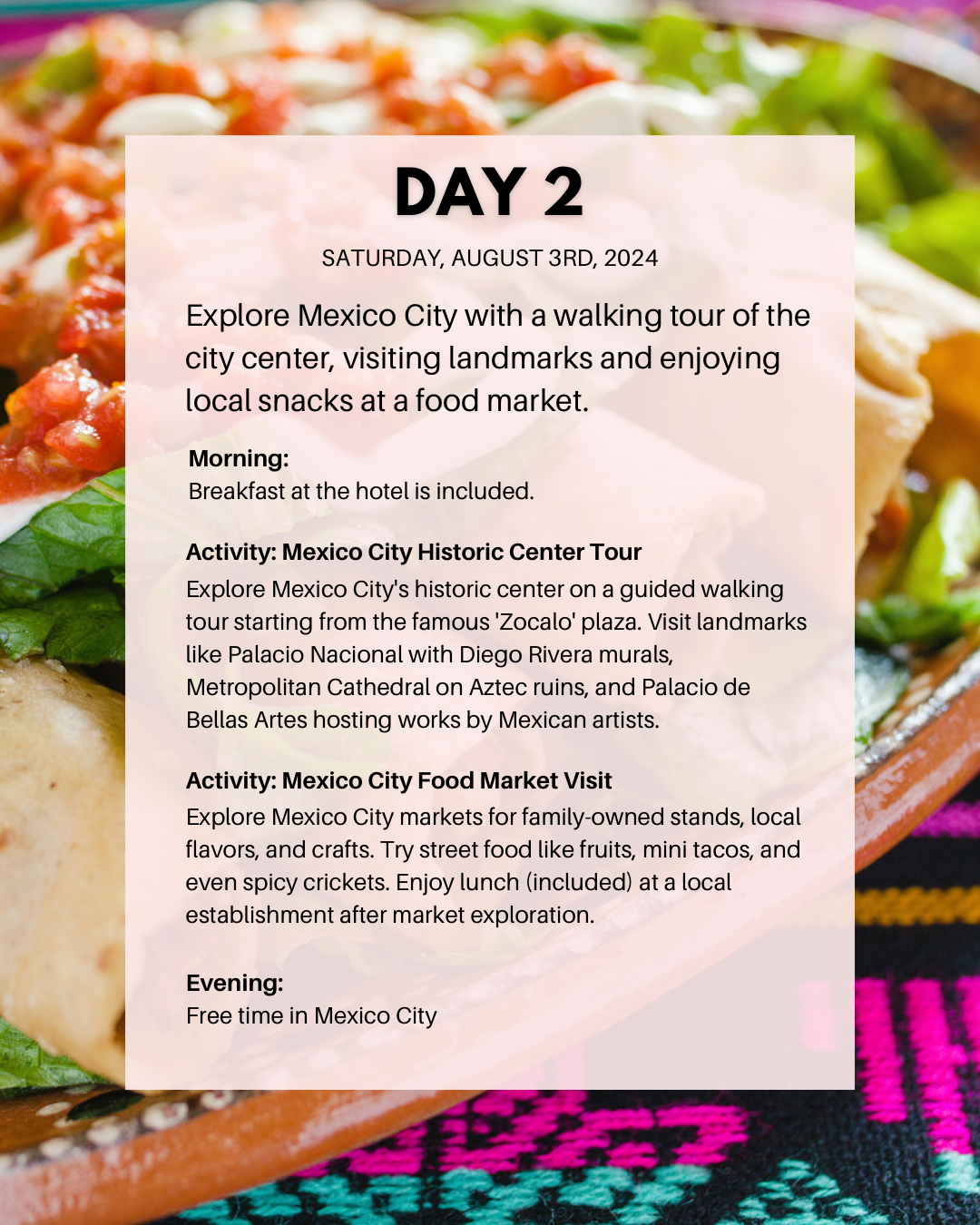 Ali Jackson TrovaTrip Mini Trip Mexico Promotion Example